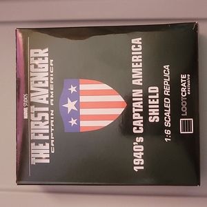 Captain America's small scaled shield replica